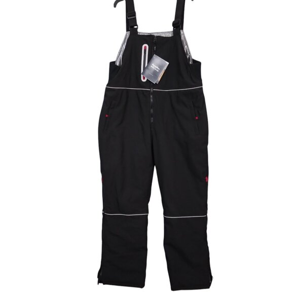 NWT Refrigiwear Women's Soft Shell Bib Overalls Black | Size 2XL - Picture 1 of 11